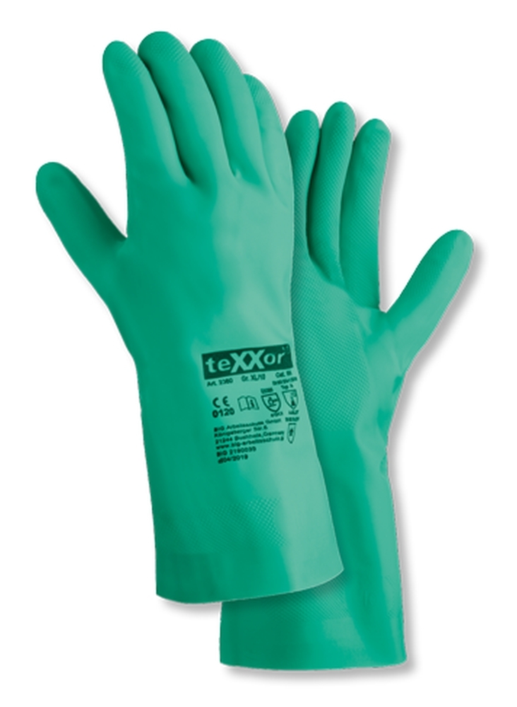Chemikalienschutz Handschuhe grün